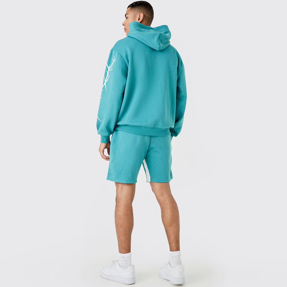Oversized Hooded With Shorts Tracksuit